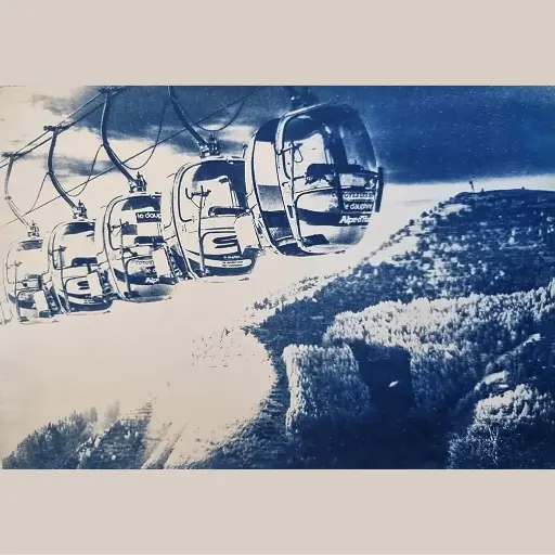 [Cyanotype 6] Cable Cars Blue